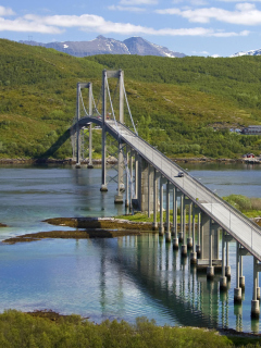 Sfondi Suspension Bridge 240x320