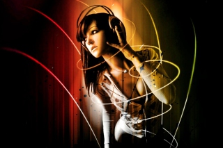 Music Girl Background for Android, iPhone and iPad