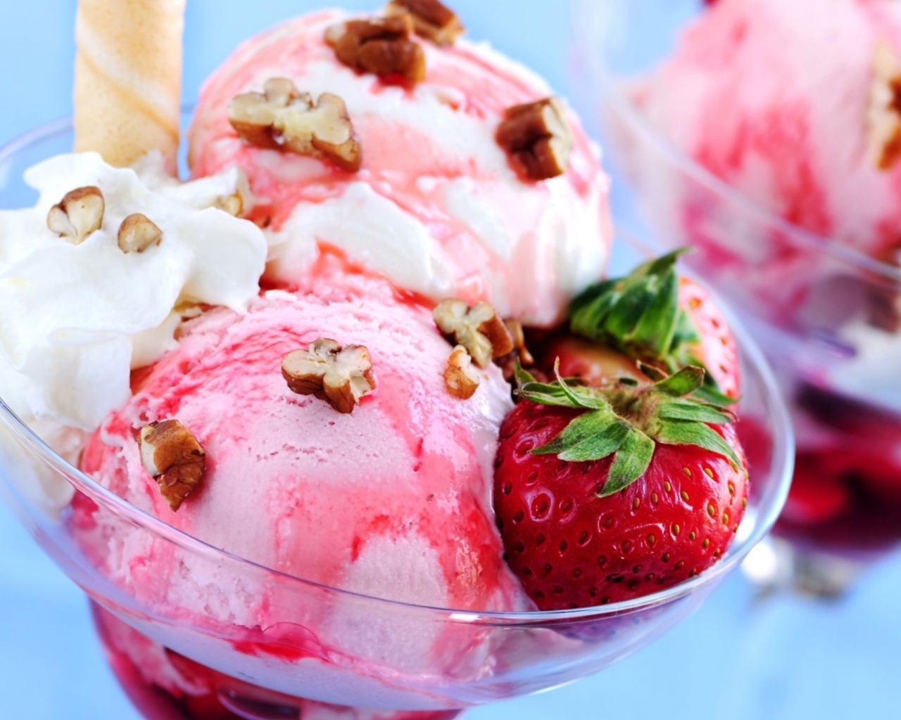 Fondo de pantalla Strawberry Ice Cream 1280x1024
