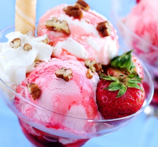 Strawberry Ice Cream sfondi gratuiti per 208x208