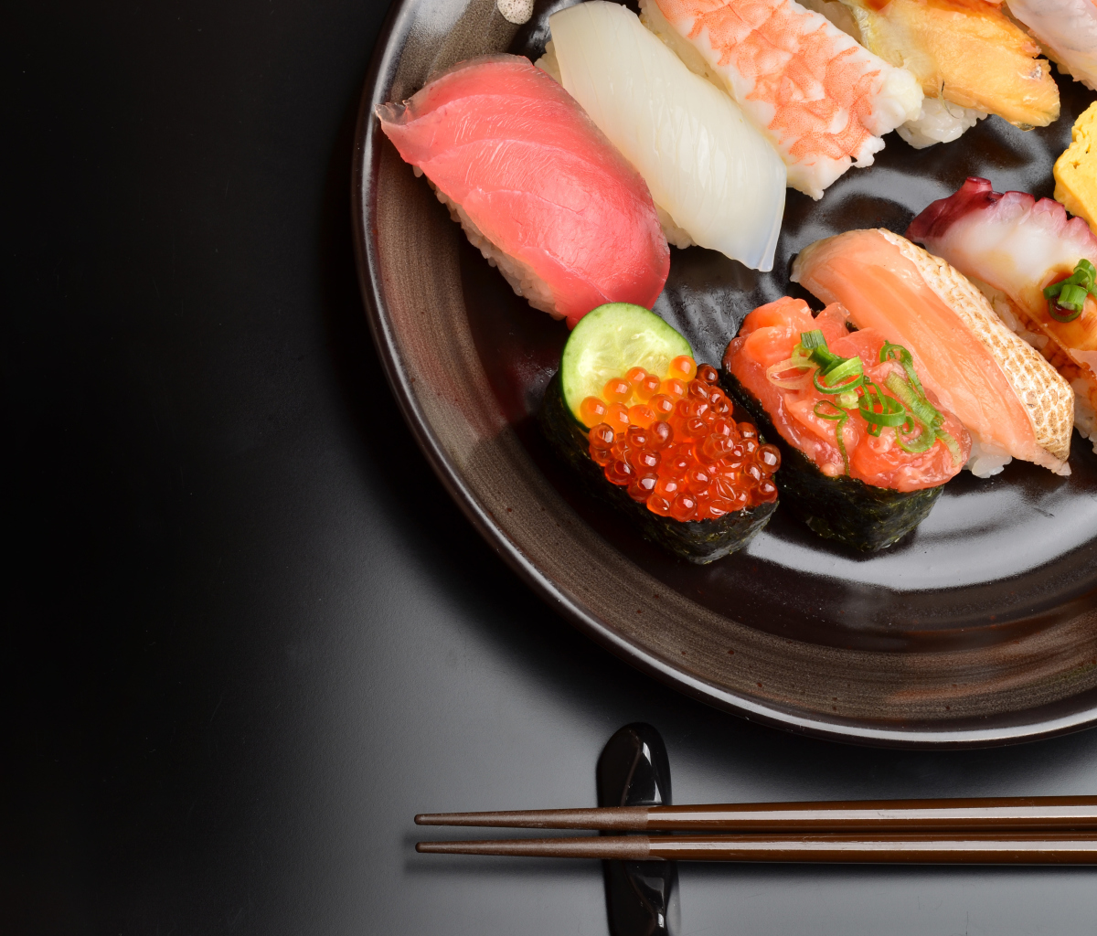 Sushi Plate wallpaper 1200x1024