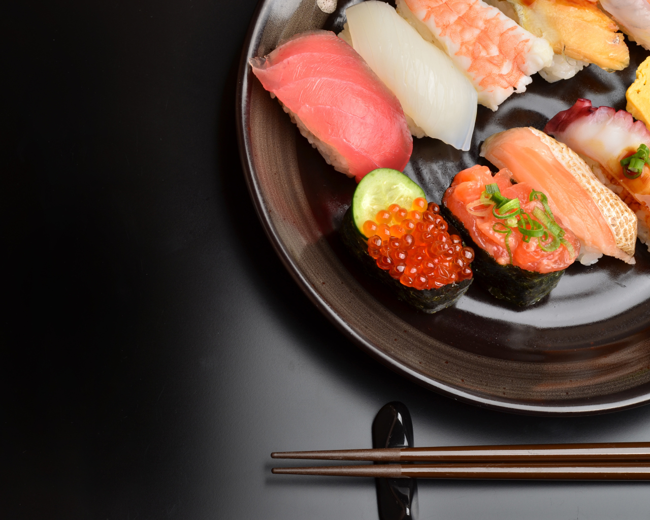Fondo de pantalla Sushi Plate 1280x1024