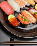 Fondo de pantalla Sushi Plate 128x160