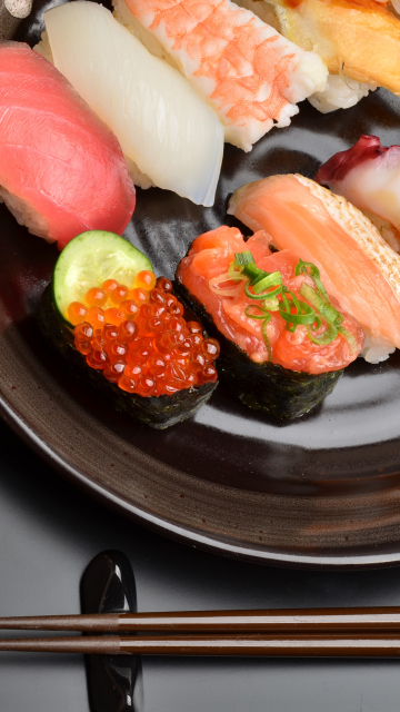 Fondo de pantalla Sushi Plate 360x640