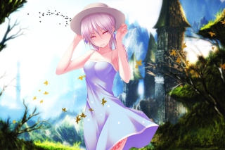 Girl In Hat - Obrázkek zdarma pro 640x480