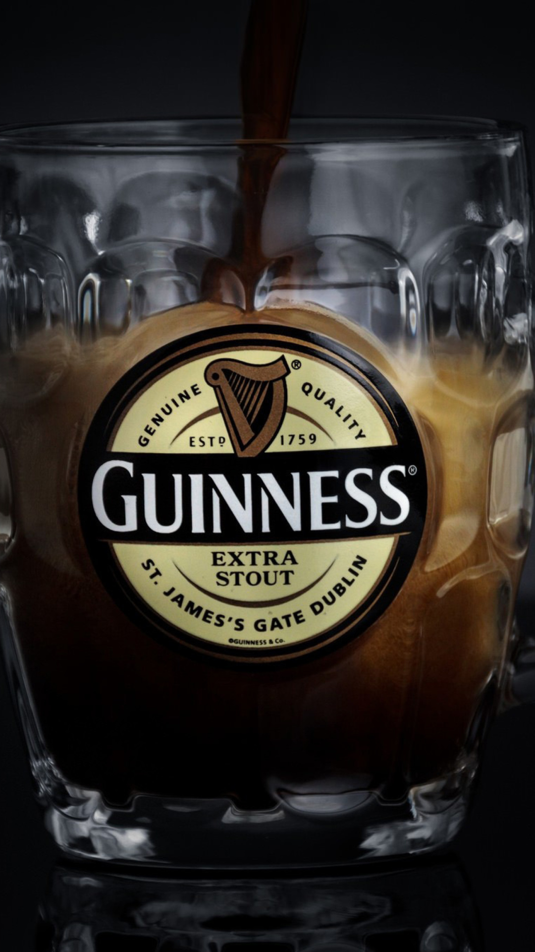 Das Guinness Extra Stout Wallpaper 1080x1920