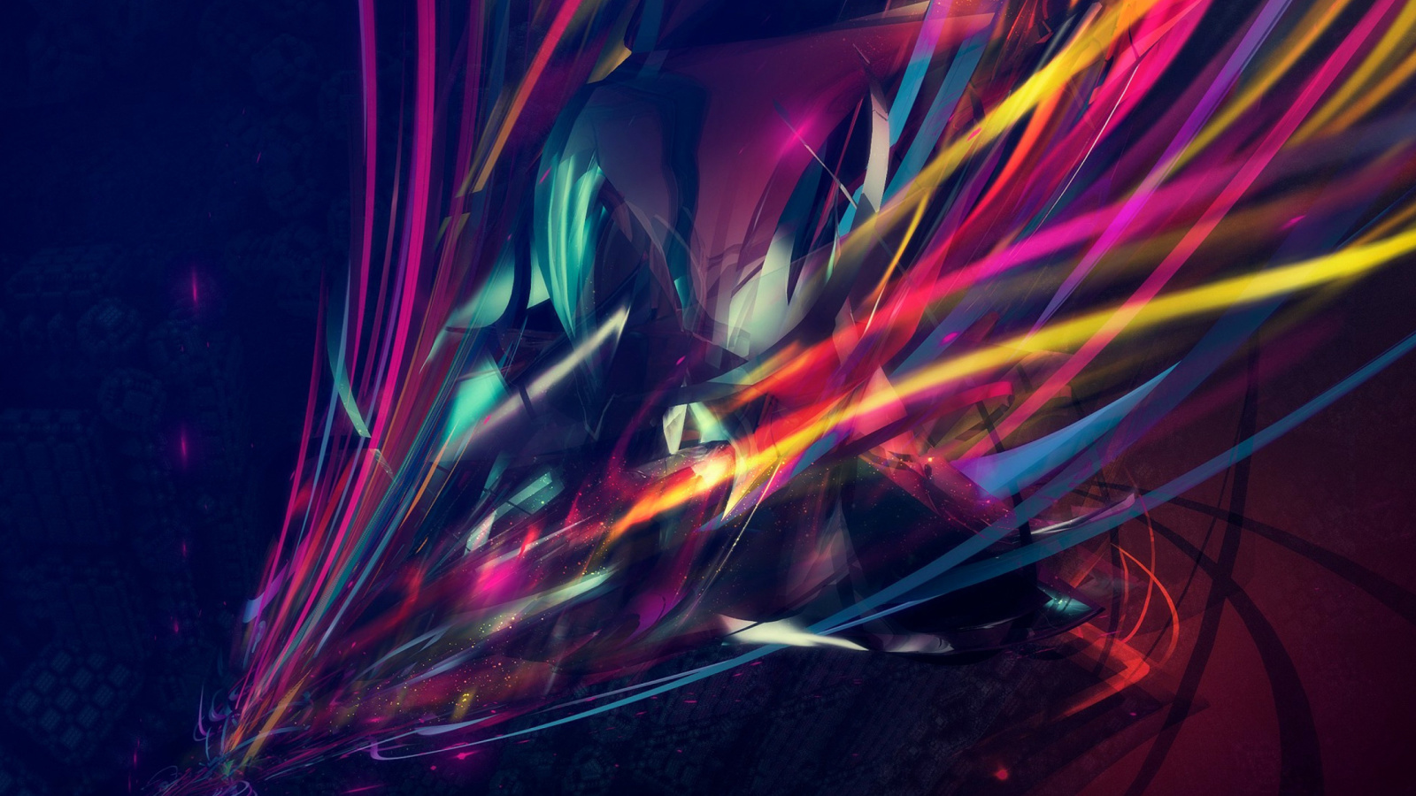 Das 3D Colorful Abstract Wallpaper 1600x900