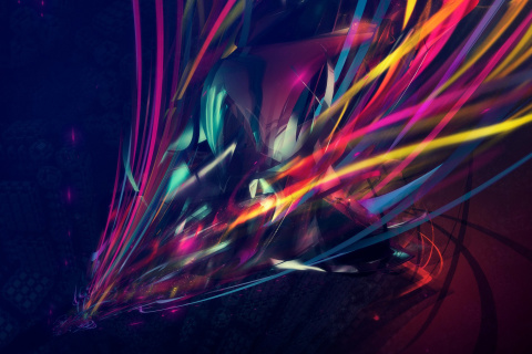 3D Colorful Abstract screenshot #1 480x320