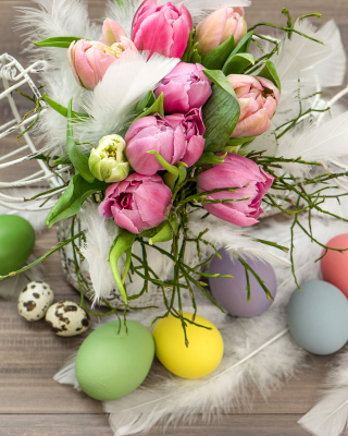 Tulips and Easter Eggs sfondi gratuiti per Nokia Lumia 2520