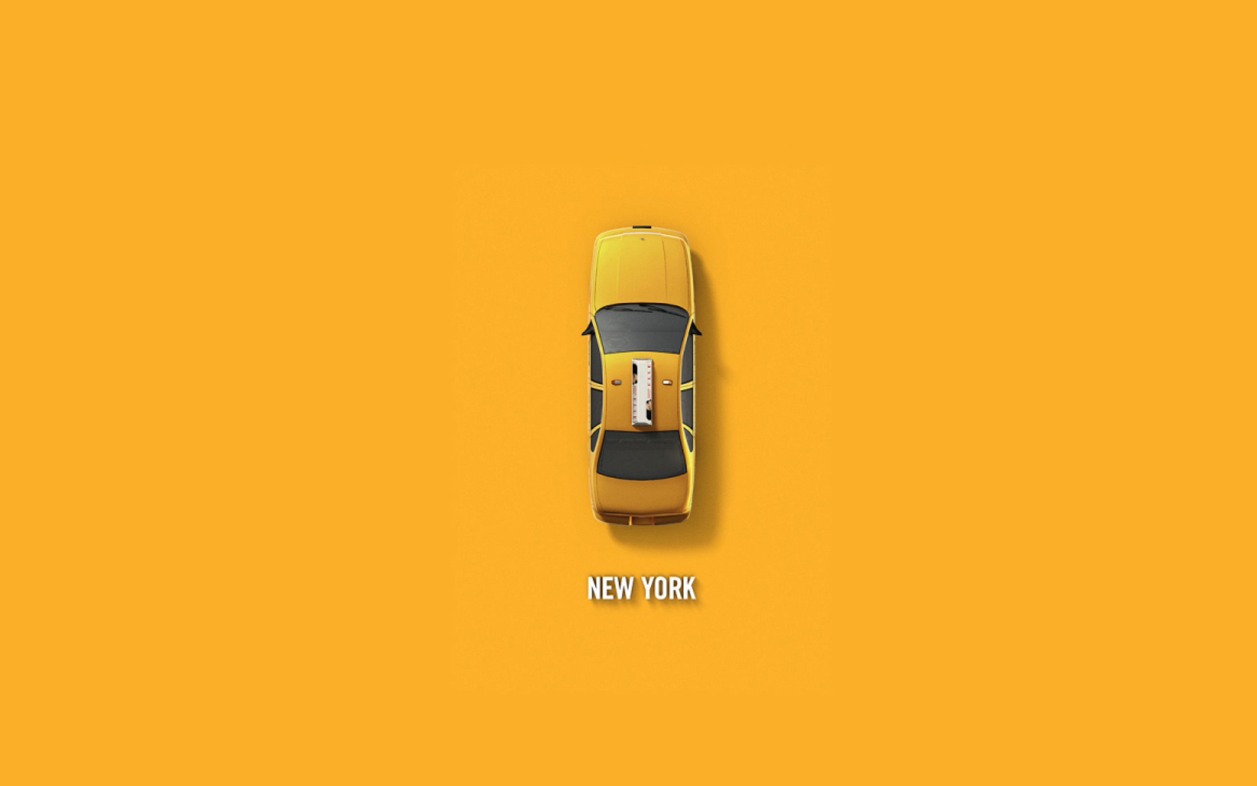 Das New York Cab Wallpaper 2560x1600