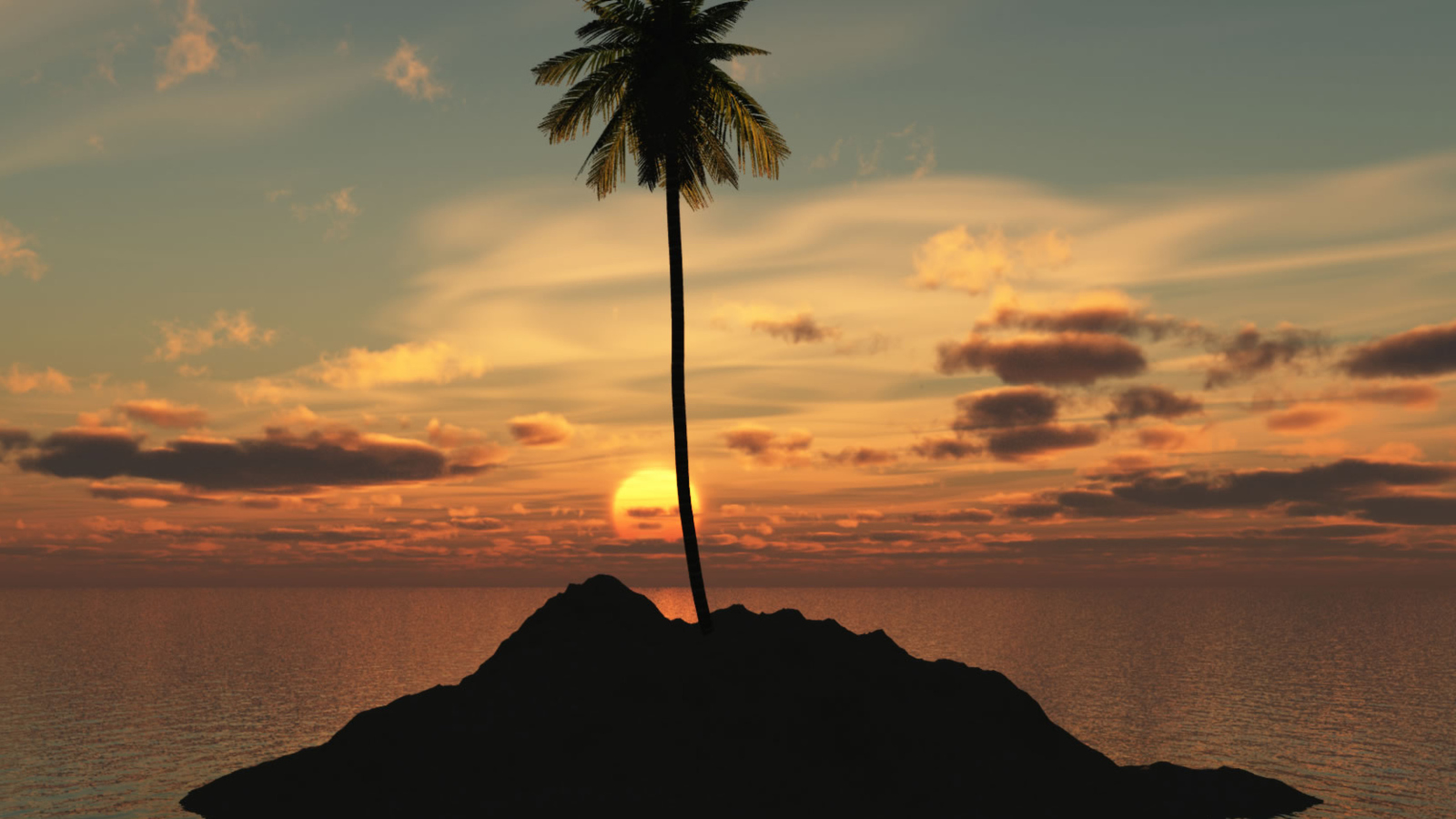 Sfondi Palm Island 1600x900