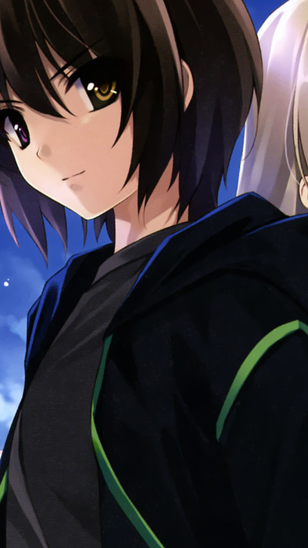 Sfondi Kurehito Misaki Anime Couple 1080x1920