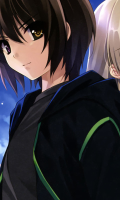 Das Kurehito Misaki Anime Couple Wallpaper 240x400