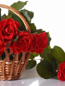 Basket with Roses wallpaper 132x176