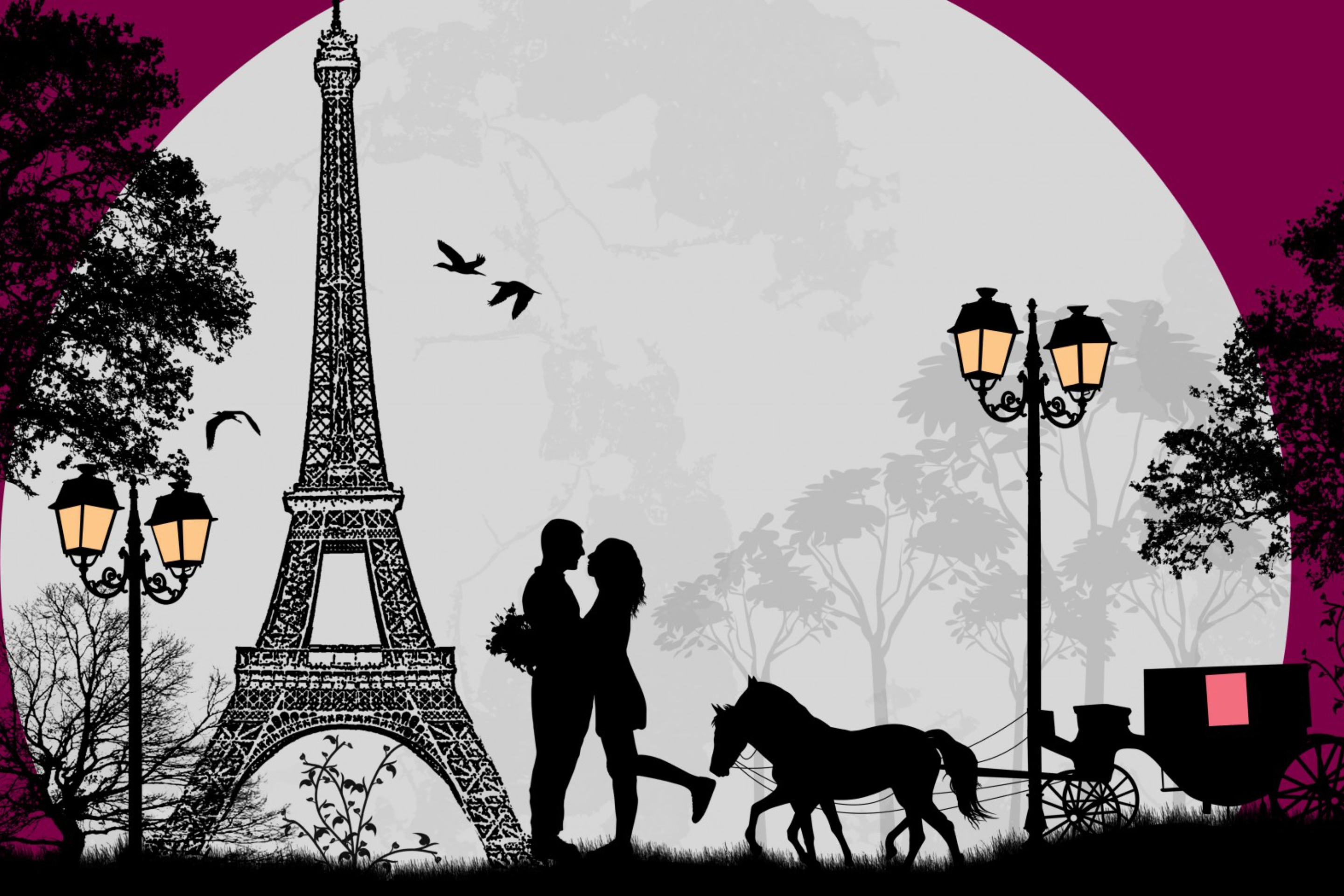 Das Paris City Of Love Wallpaper 2880x1920