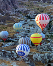 Sfondi Hot air ballooning Cappadocia 176x220
