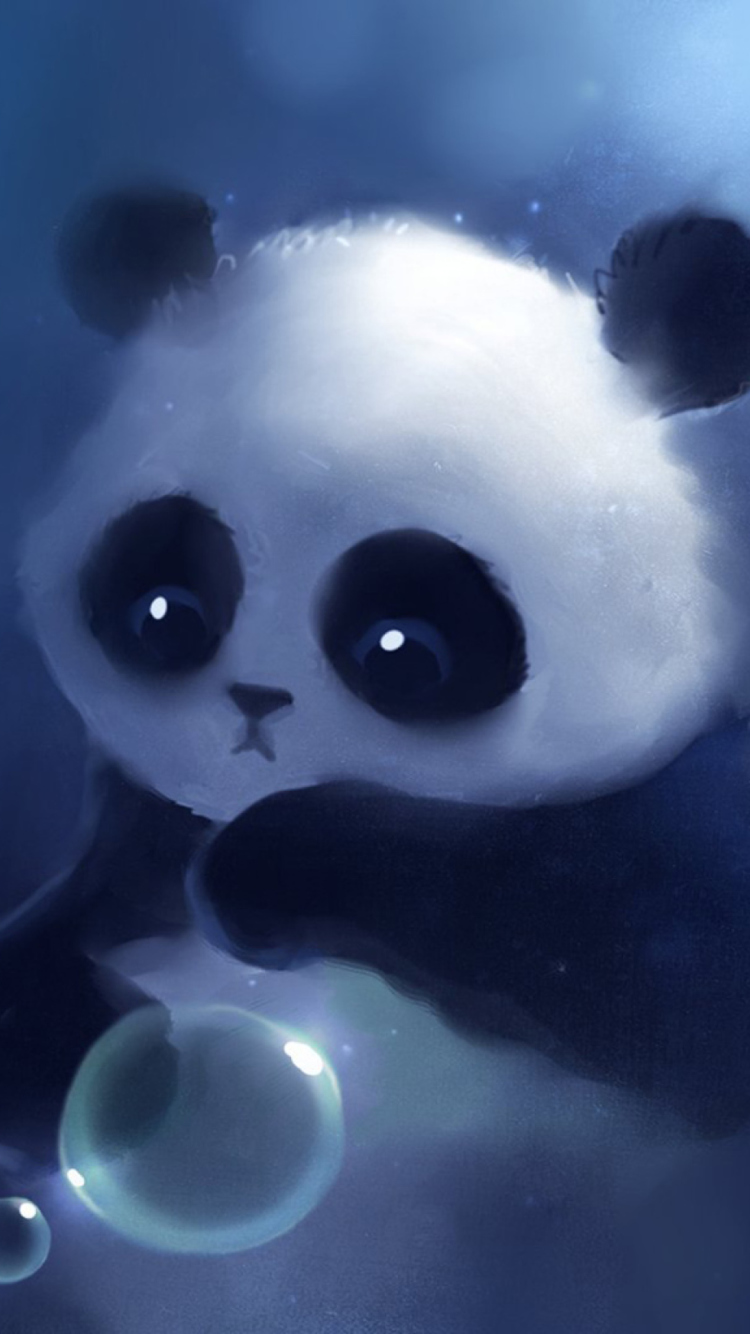 Fondo de pantalla Cute Panda Bear 750x1334