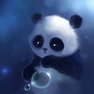 Cute Panda Bear - Obrázkek zdarma pro iPad mini 2