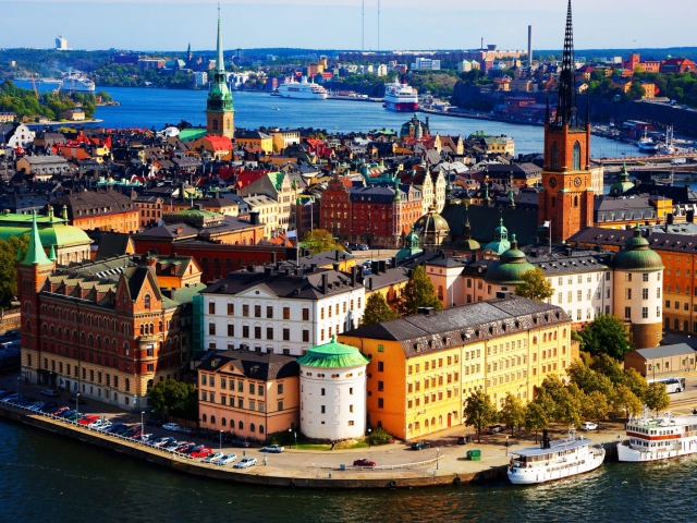 Das Colorful Stockholm Wallpaper 640x480