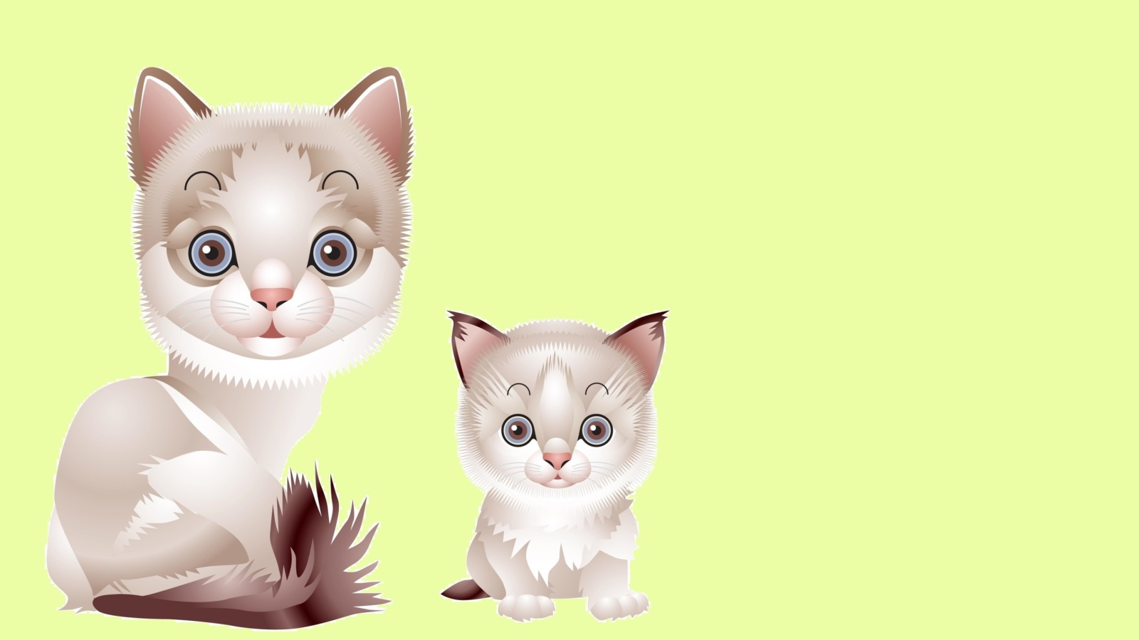 Обои Hipster Cat Clip Art 1600x900