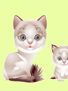 Screenshot №1 pro téma Hipster Cat Clip Art 240x320