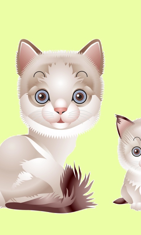 Sfondi Hipster Cat Clip Art 480x800