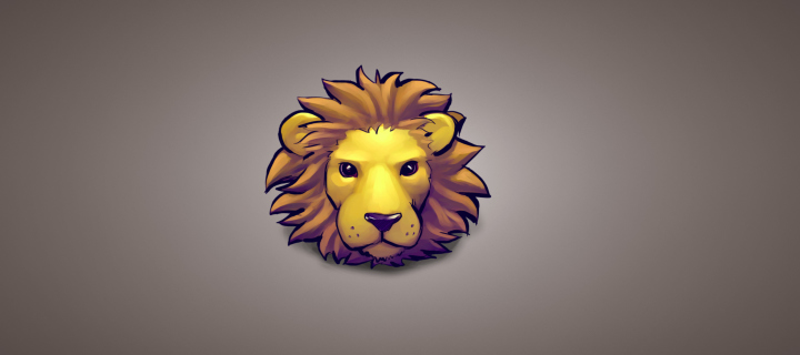 Screenshot №1 pro téma Lion Muzzle Illustration 720x320