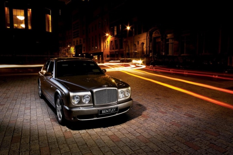 Fondo de pantalla Night Bentley 480x320
