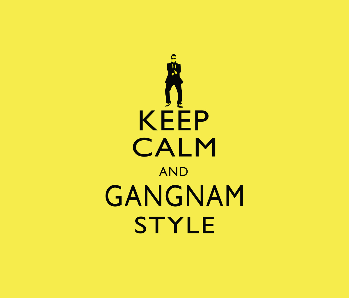 Обои Keep Calm And Gangnam Style 1200x1024