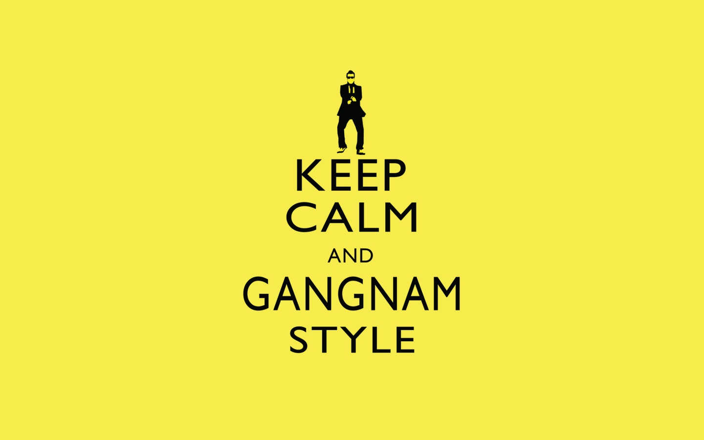 Screenshot №1 pro téma Keep Calm And Gangnam Style 1440x900