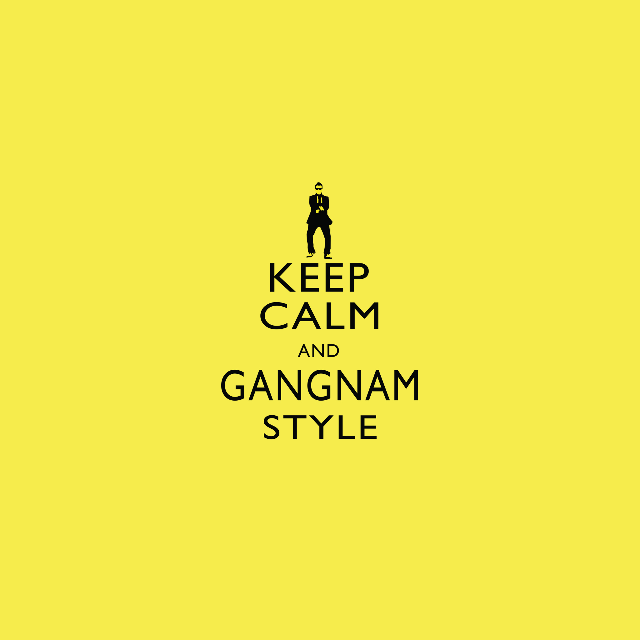 Keep Calm And Gangnam Style wallpaper 2048x2048