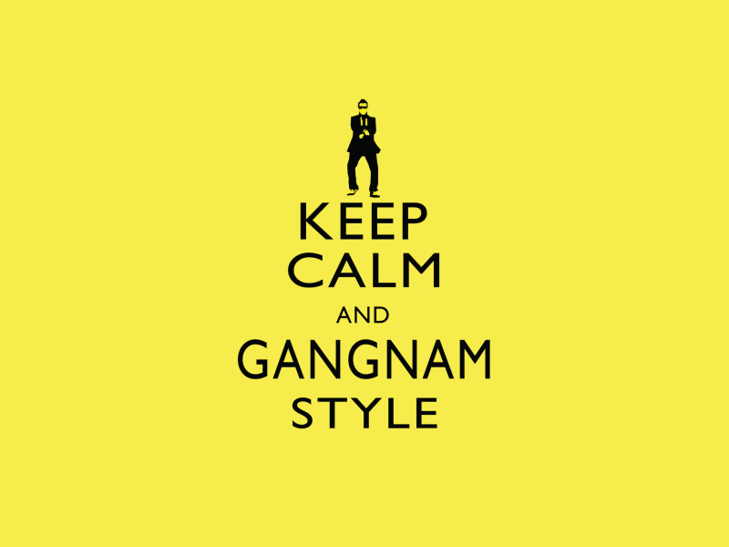 Screenshot №1 pro téma Keep Calm And Gangnam Style 800x600