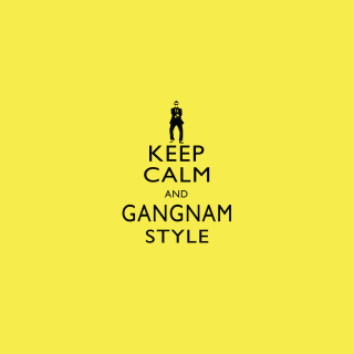 Keep Calm And Gangnam Style - Obrázkek zdarma pro 1024x1024