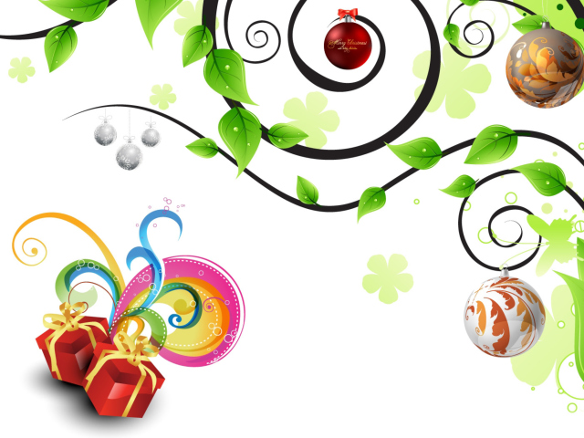 Joyful Merry Christmas wallpaper 640x480