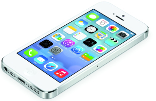 White Iphone5 Ios7 - Obrázkek zdarma pro Android 960x800