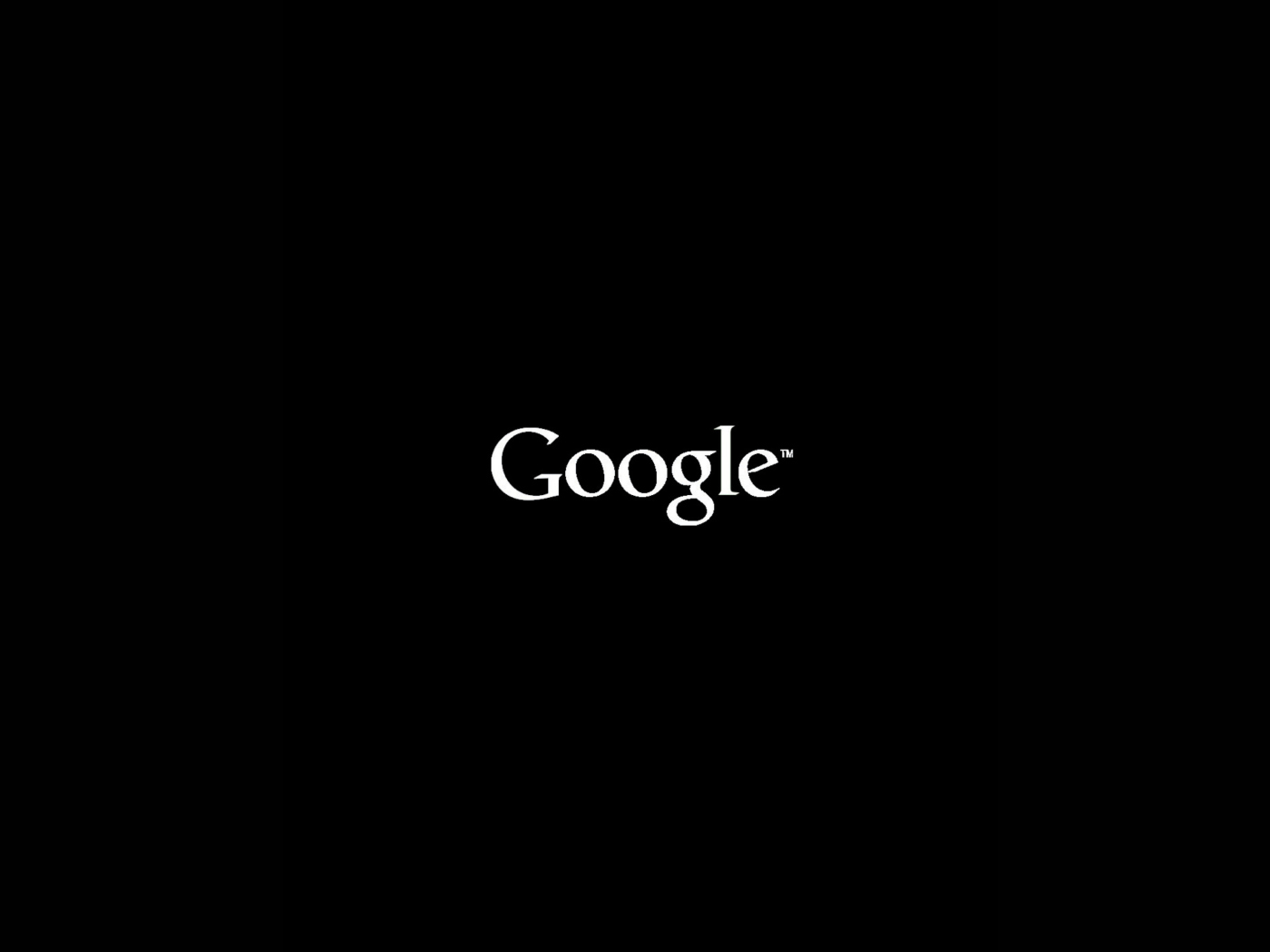 Обои Black Google Logo 1400x1050
