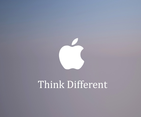 Fondo de pantalla Apple, Think Different 480x400