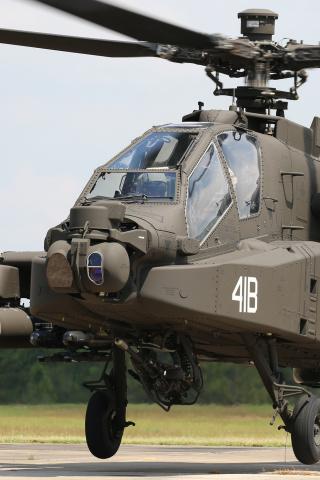 Das Boeing AH 64 Apache Wallpaper 320x480
