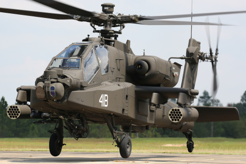 Screenshot №1 pro téma Boeing AH 64 Apache 480x320