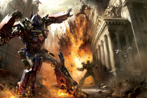 Fondo de pantalla Transformer - Optimus Prime 480x320