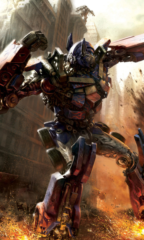 Das Transformer - Optimus Prime Wallpaper 480x800