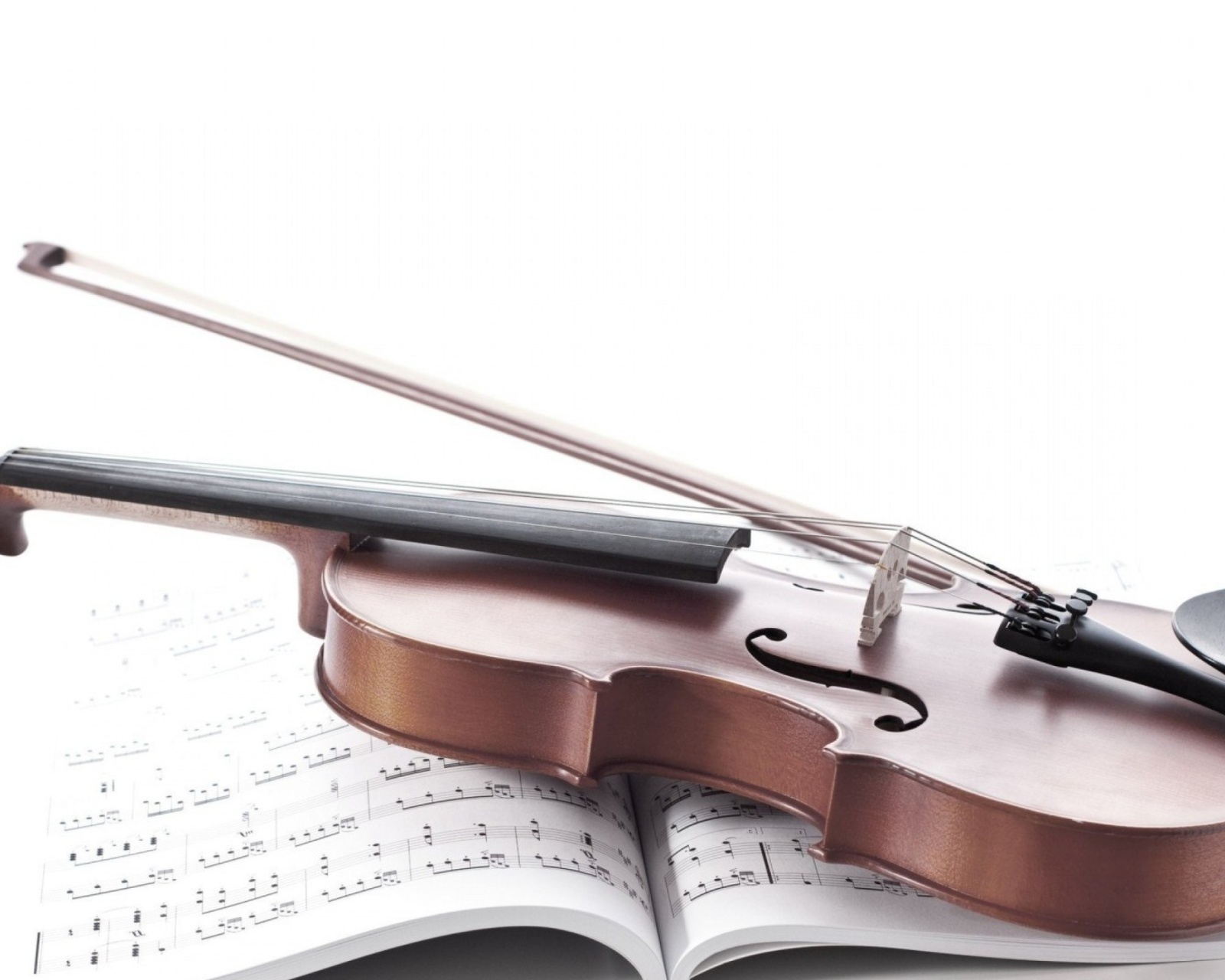 Sfondi Violin and sheet music 1600x1280