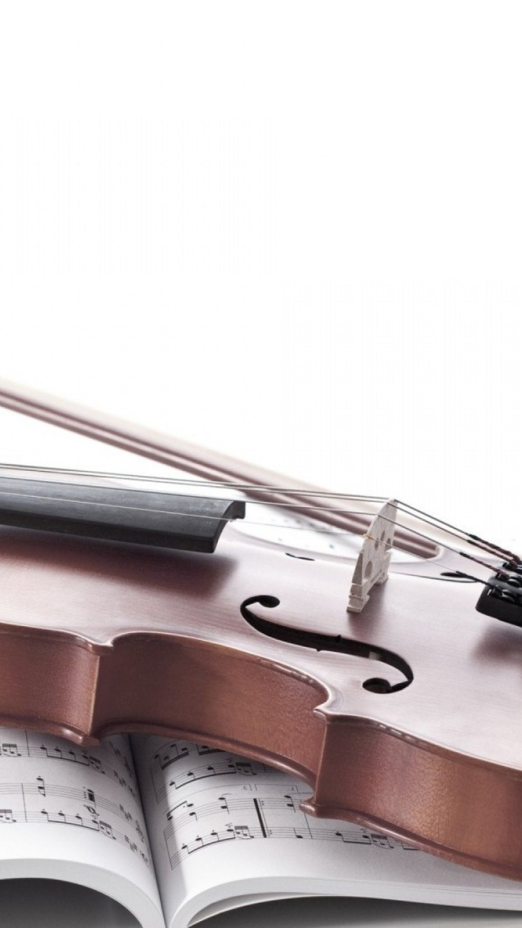 Das Violin and sheet music Wallpaper 750x1334