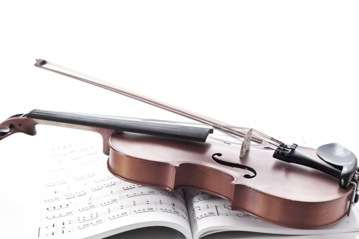 Das Violin and sheet music Wallpaper
