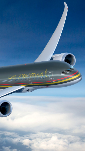 Fondo de pantalla Royal Jordanian Airlines 360x640