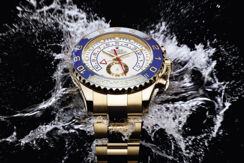 Screenshot №1 pro téma Rolex Yacht-Master Watches 480x320