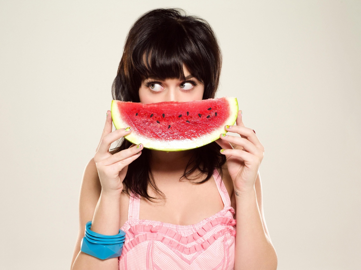 Screenshot №1 pro téma Katy Perry Watermelon Smile 1152x864