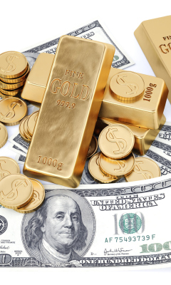 Das Money And Gold Wallpaper 240x400