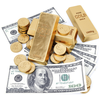 Money And Gold papel de parede para celular para 1024x1024