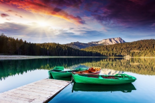 Kostenloses Mountain Lake HDR Wallpaper für Android, iPhone und iPad